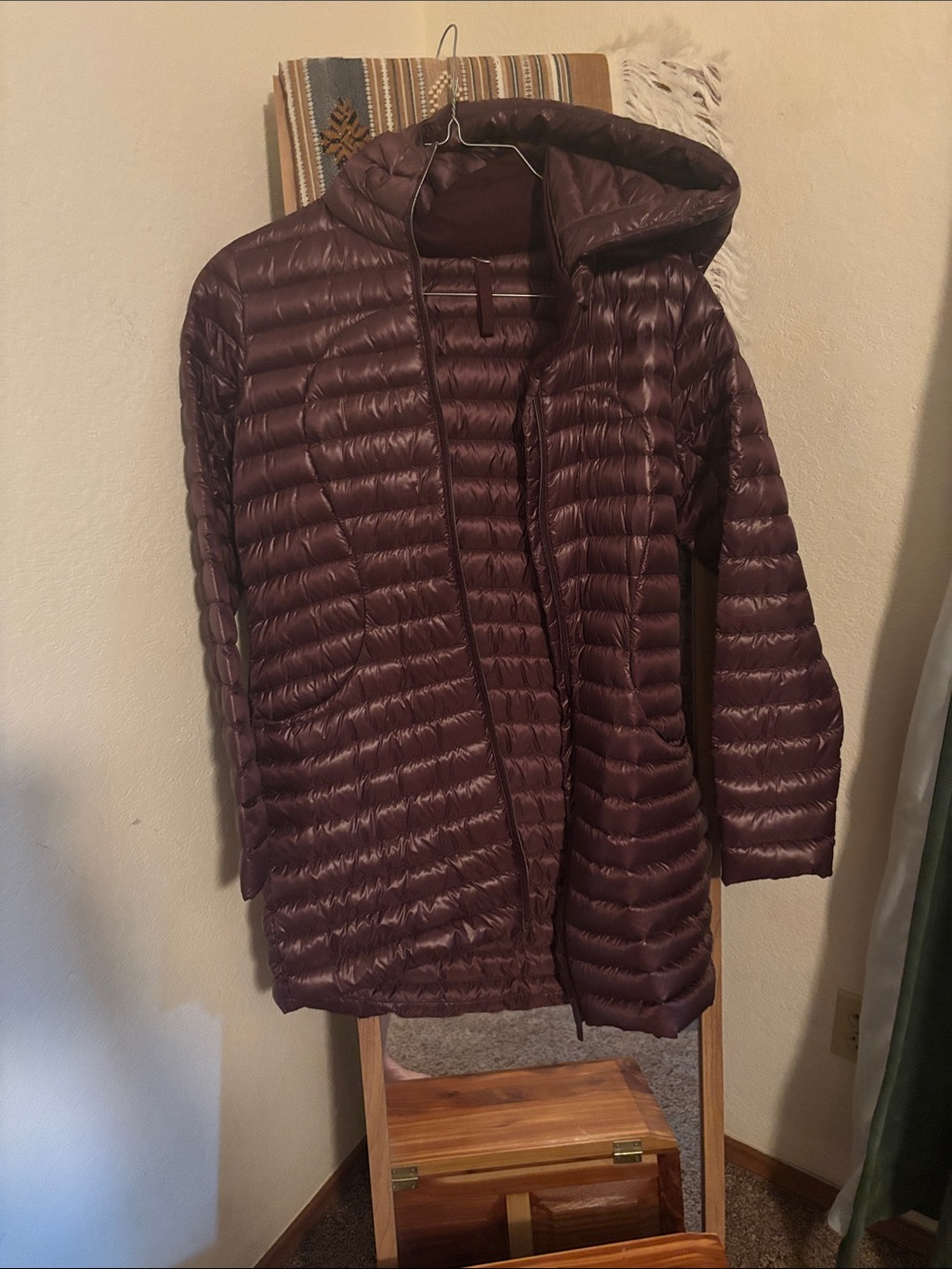 Lululemon Packable Quilted Hooded Puffer Jacket — Deep Plum